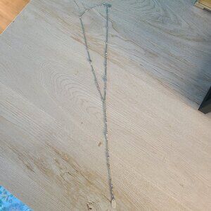 Kendra Scott Silver Crowley Y Necklace in Lilac Mix